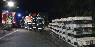 Hunderte Hühner verbrannt: A9-Sperre