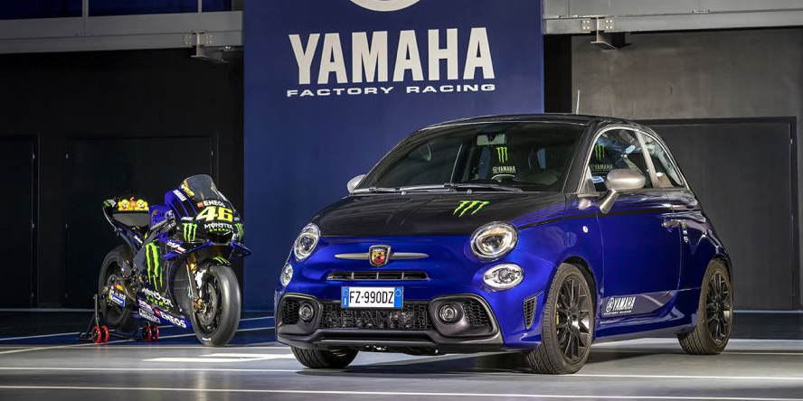 Abarth 595 als Scorpioneoro und Monster Energy