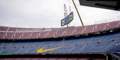 Abbau Stadion Camp Nou