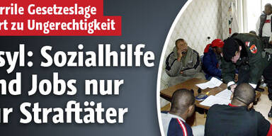 Sozialhilfe und Jobs nur für Straftäter