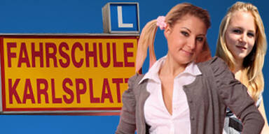 Jackie & Katzi büffeln für Führerschein