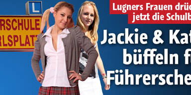 Jackie & Katzi büffeln für Führerschein