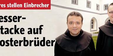Mutige Mönche gegen Messerstecher