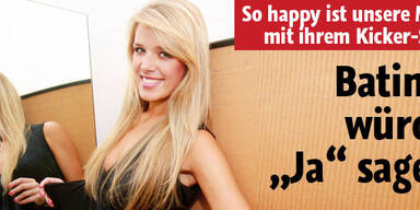 So happy ist unsere Miss mit Kicker-Star