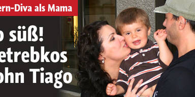 So süß! Netrebkos Sohn Tiago