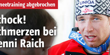 Schock! Schmerzen bei Benni Raich