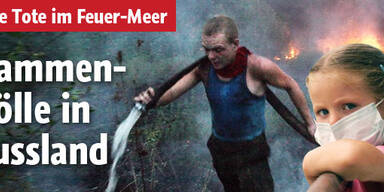 Flammen-Hölle in Russland