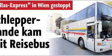 Schlepperbande kam mit dem Reisebus