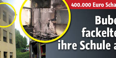 Buben fackelten
ihre Schule ab