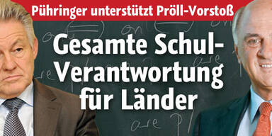 Pühringer will gesamte Schulverantwortung