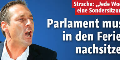 Parlament muss in den Ferien nachsitzen