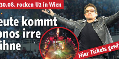 Heute kommt Bonos Mega-Bühne