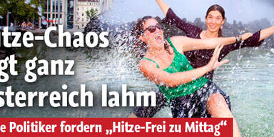 Hitze-Chaos legt Österreich lahm