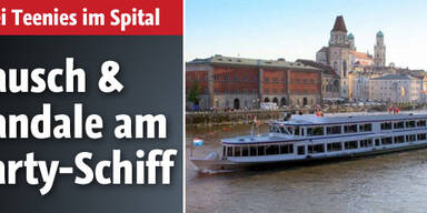 Rausch und Randale am Partyschiff