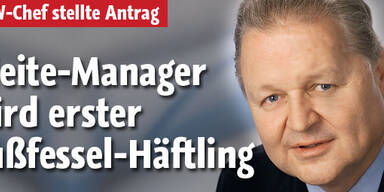 Pleite-Manager wird 1. Fußfessel-Häftling