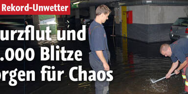 Sturzflut-Regen legt Ost-Österreich lahm