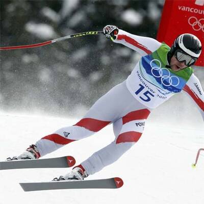 Abfahrts-Gold an Defago