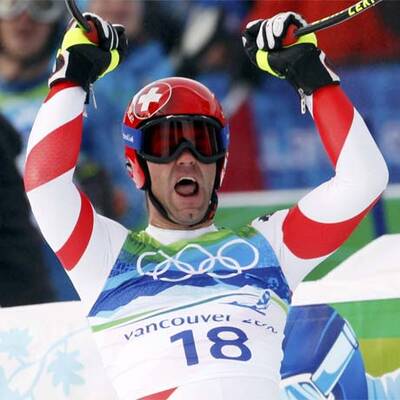 Abfahrts-Gold an Defago