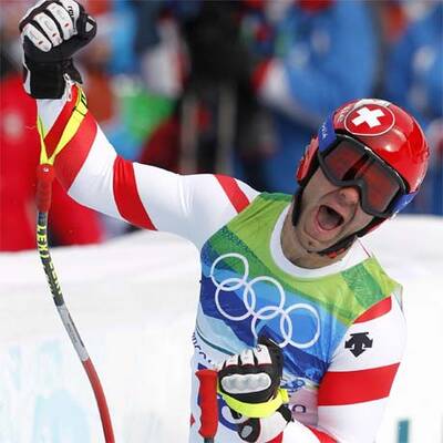 Abfahrts-Gold an Defago