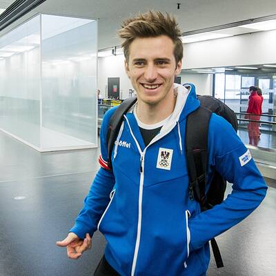 Abflug der ÖOC-Stars nach Sotschi