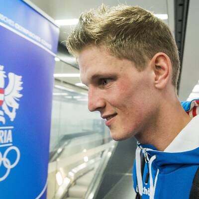 Abflug der ÖOC-Stars nach Sotschi