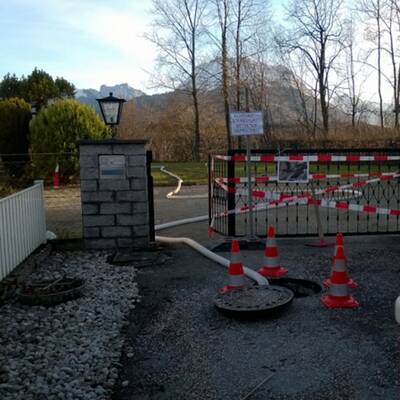 Absperrung: Es besteht Lebensgefahr