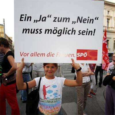 Abtreibungsdemo in Wien