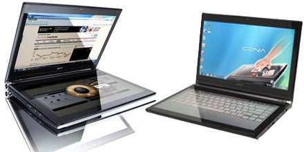 Dual-Screen-Rechner mit Top-Ausstattung