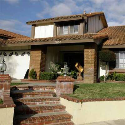 Octomum vor ihrem Haus in  Kalifornien