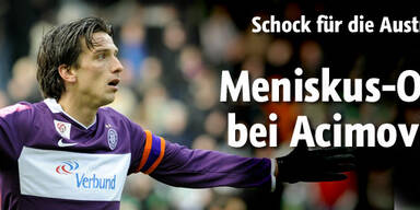 Sofortige Knie-OP bei Acimovic