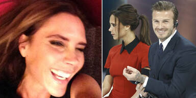 Victoria Beckham lacht