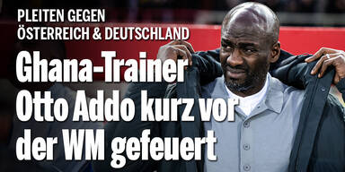 Nach Pleiten gegen Österreich und Deutschland: Ghana-Trainer Otto Addo gefeuert