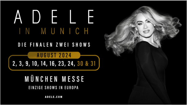 Adele erhöht in München auf 10 Konzerte!