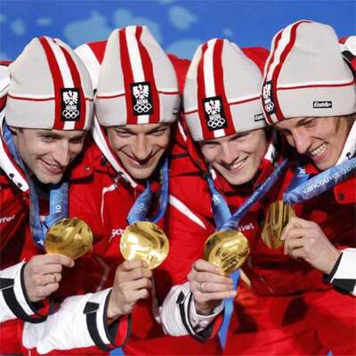 Siegerehrung nach dem Teambewerb