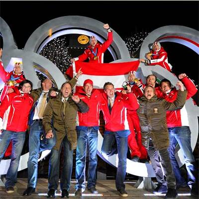 Siegerehrung nach dem Teambewerb