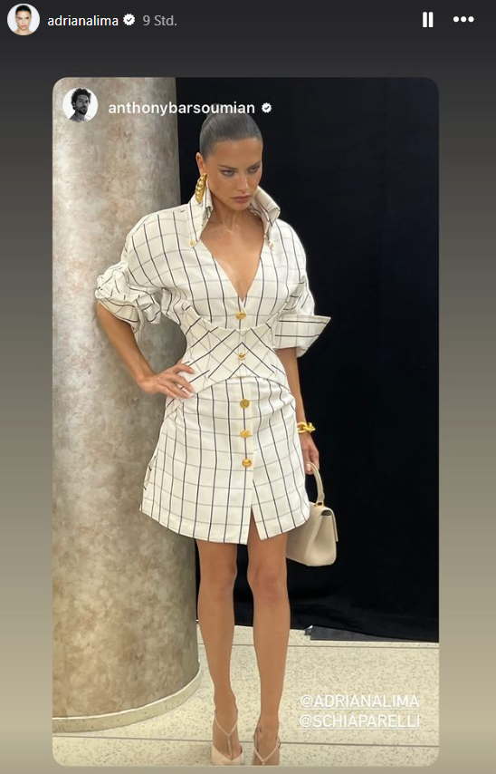 Adriana Lima: Catwalk-Comeback für Schiaparelli mit starbesetzter Front Row