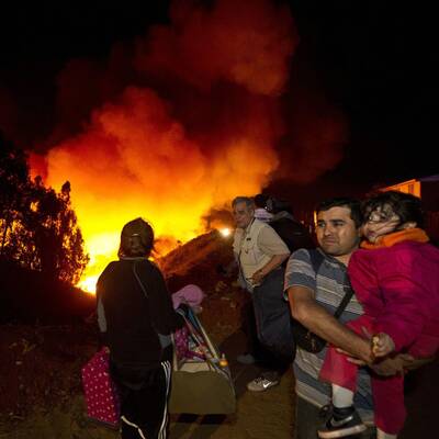 Flammen-Inferno in Valparaiso