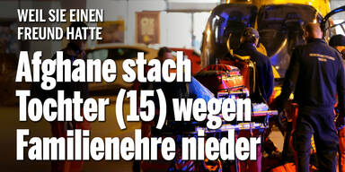Afghane stach Tochter (15) wegen Familienehre nieder
