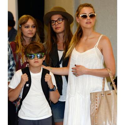 Amber Heard ist schon in die Familie integriert