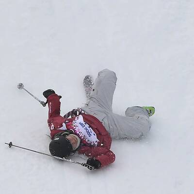 Schwerer Sturz beim Slopestyle-Bewerb