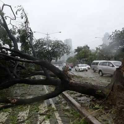 Taifun Rammasun fegte über die Philippinen