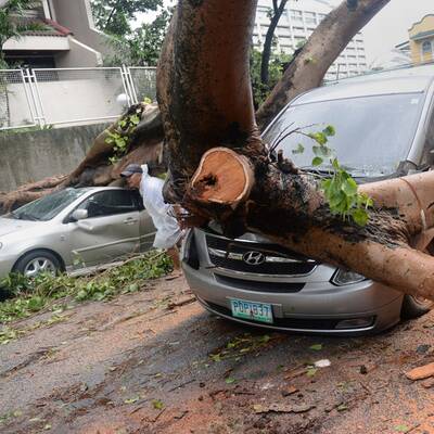 Taifun Rammasun fegte über die Philippinen