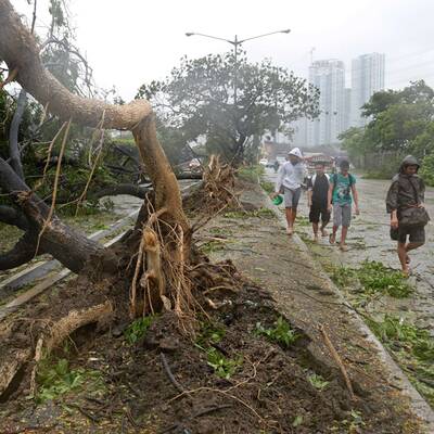 Taifun Rammasun fegte über die Philippinen