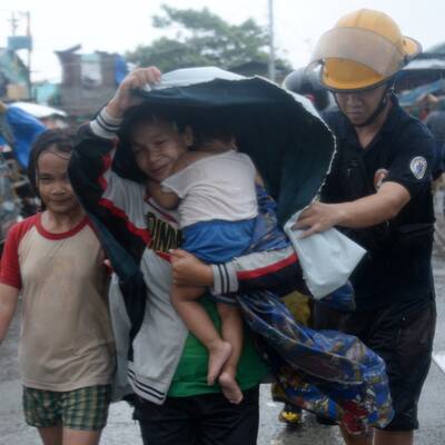 Taifun Rammasun fegte über die Philippinen