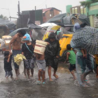 Taifun Rammasun fegte über die Philippinen