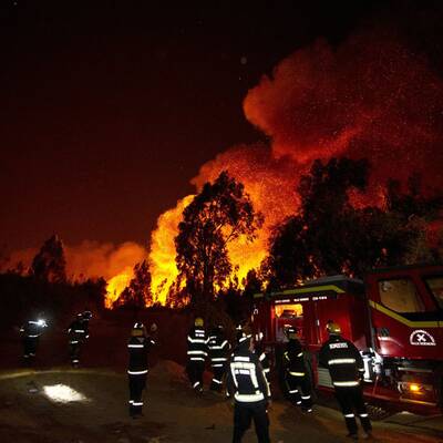 Flammen-Inferno in Valparaiso