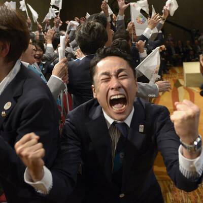 Riesenfreude in Japan über Tokio 2020