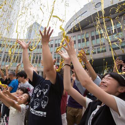 Riesenfreude in Japan über Tokio 2020