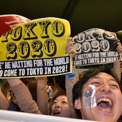 Riesenfreude in Japan über Tokio 2020