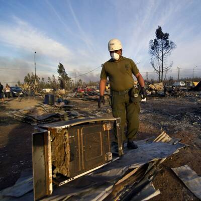 Flammen-Inferno in Valparaiso